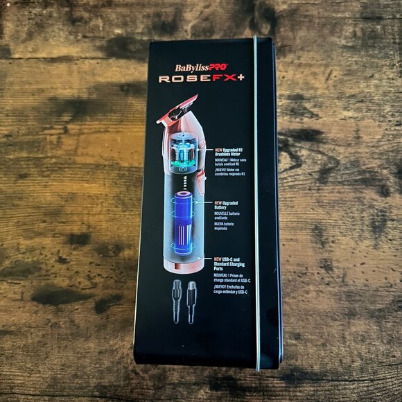 NEW BaBylissPRO FX+ Professional Barber Cord/Cordless Hair Trimmers - Rose Gold - Picture 4 of 6